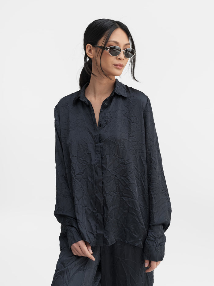 Ahlvar Mina Shirt Blue Grey