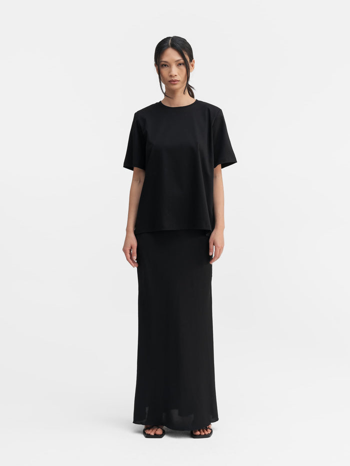 Ahlvar Okaya Cotton Tee Black