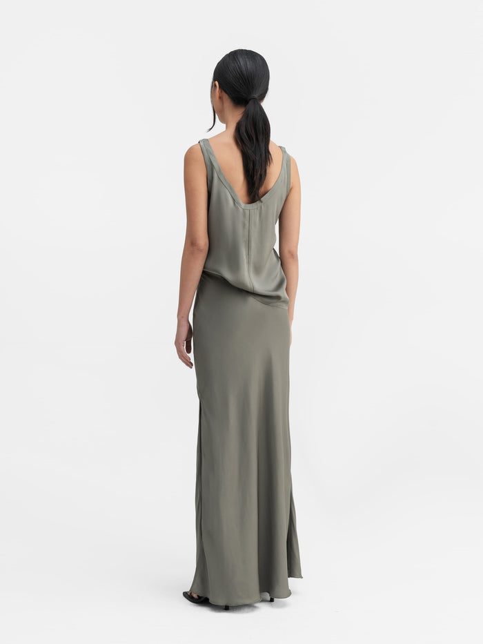 Ahlvar Shin Silk Tank Light Military