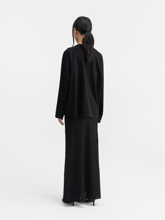 Ahlvar Thelma LS Cotton Tee Black