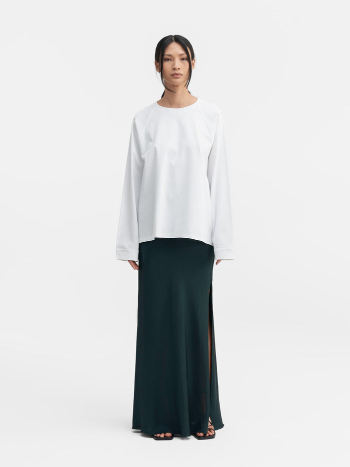 Ahlvar Thelma LS Cotton Tee White