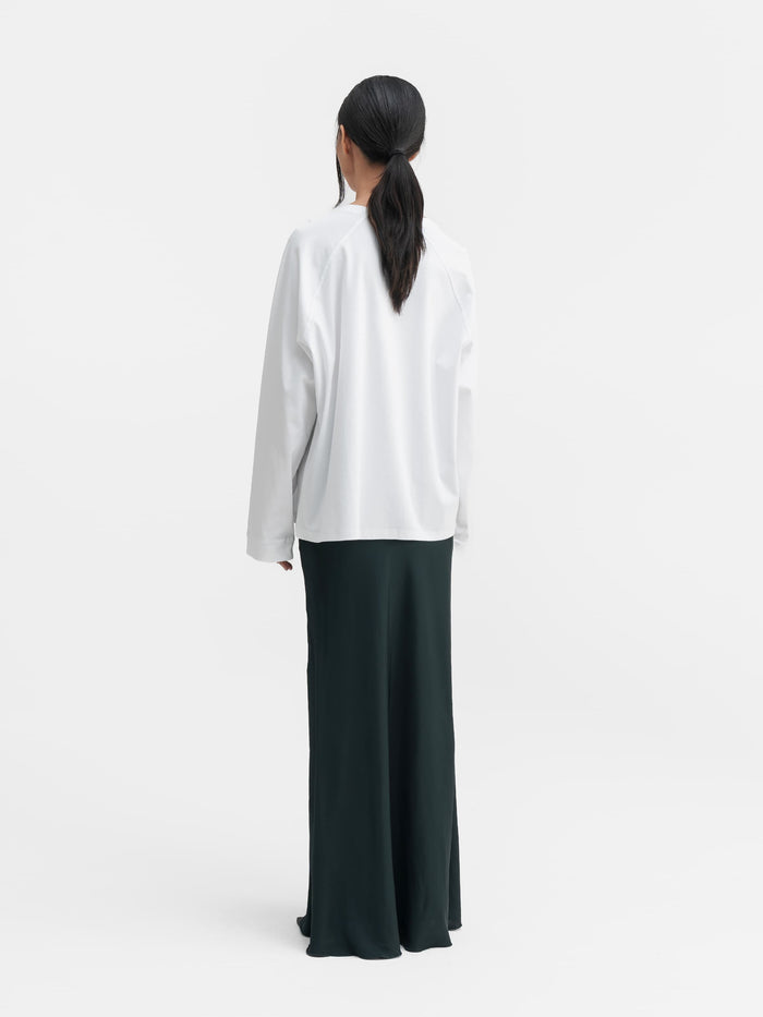 Ahlvar Thelma LS Cotton Tee White