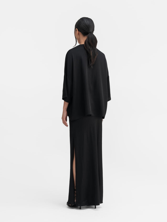 Ahlvar Thess Silk Tee Black