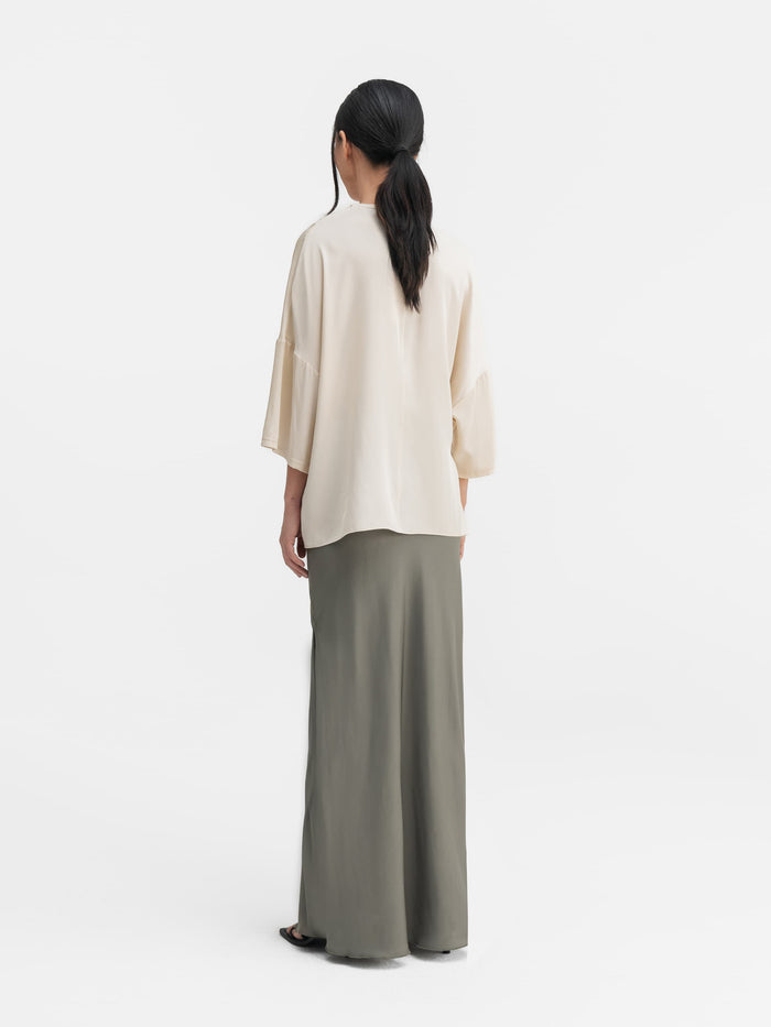 Ahlvar Thess Silk Tee Cream
