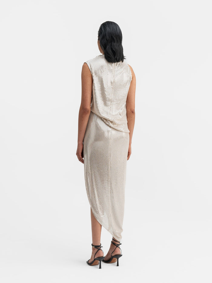 Ahlvar Tilda Sequin Skirt Cream