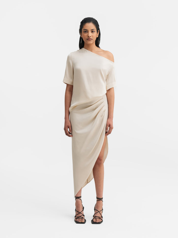 Ahlvar Tilda Silk Skirt Cream