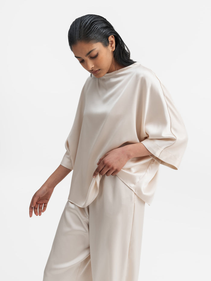 Ahlvar Tori Satin Tee Cream