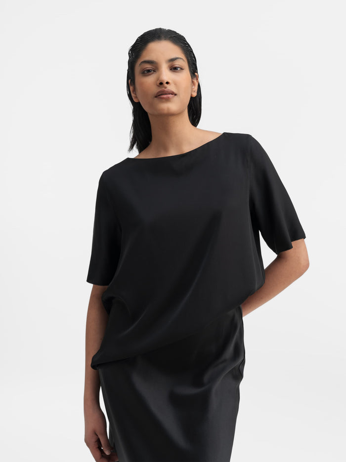 Ahlvar Yoli Silk Blouse Black