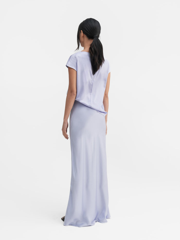 Ahlvar Yui Satin Top Lavender