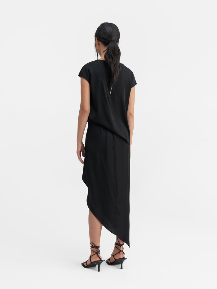 Ahlvar Yui Silk Top Black