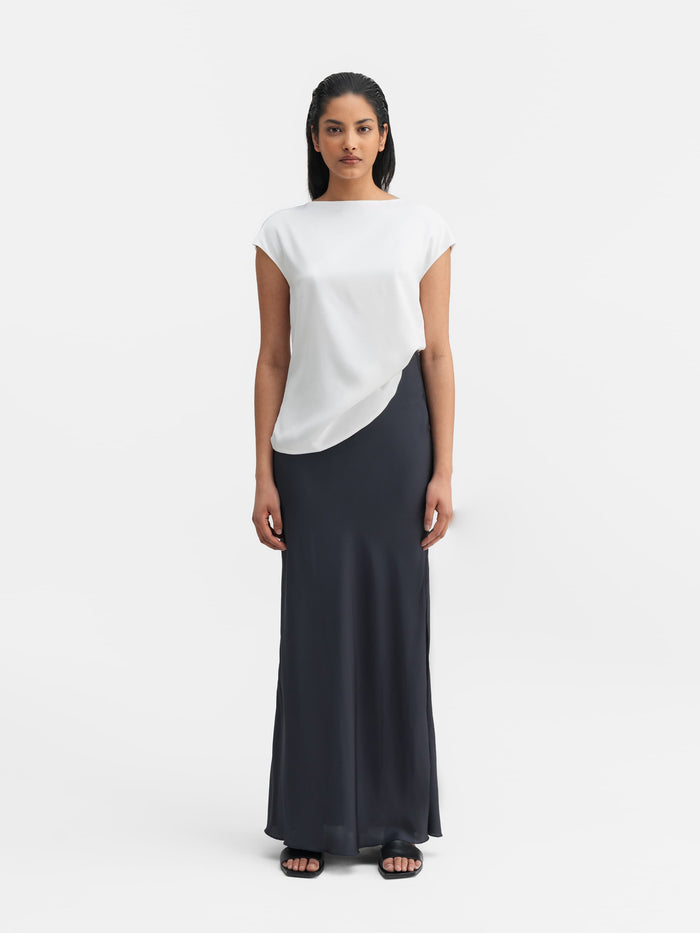 Ahlvar Yui Silk Top White