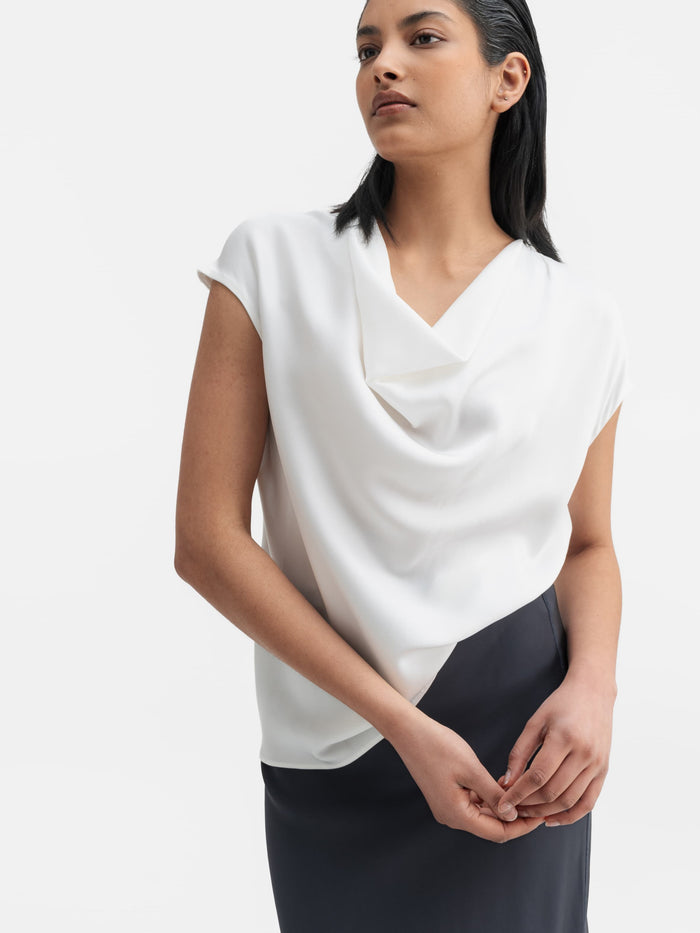 ahlvar Zia silk top white