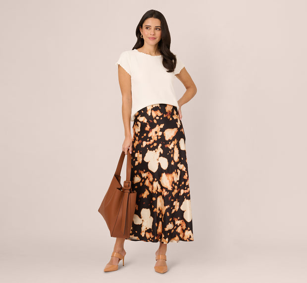 aidan mattox Cap Sleeve Crochet Scallop Sweater Top In Ivory aidan mattox Cap Sleeve Crochet Scallop Sweater Top In Ivory