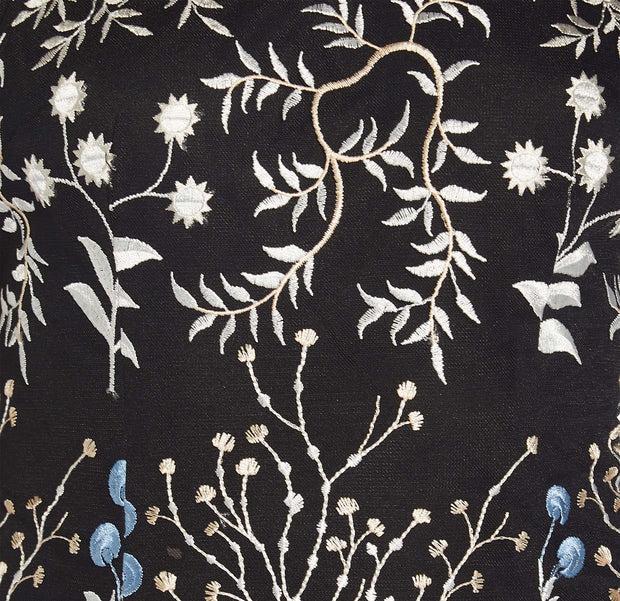 Aidan Mattox Embroidered Three Quarter Sleeve Short Sheath Dress With Bell Sleeves