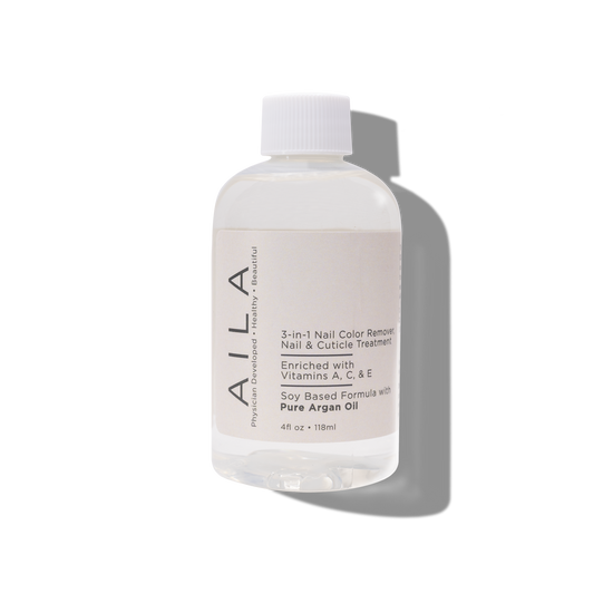 aila cosmetics 3-in-1 Nail Color Remover with Pure Argan Oil