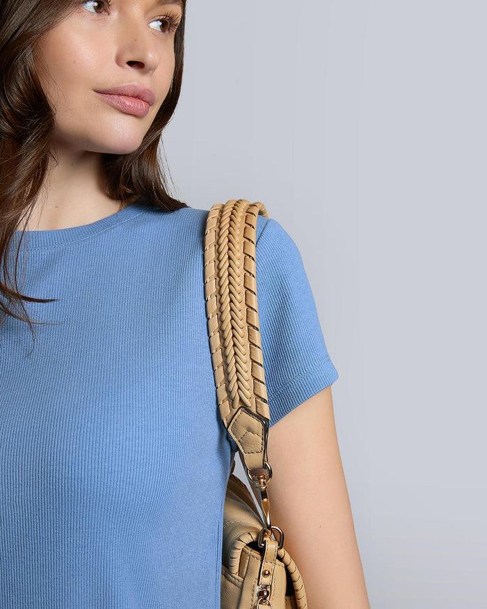 Aimee Kestenberg All For Love Braided Strap Camel