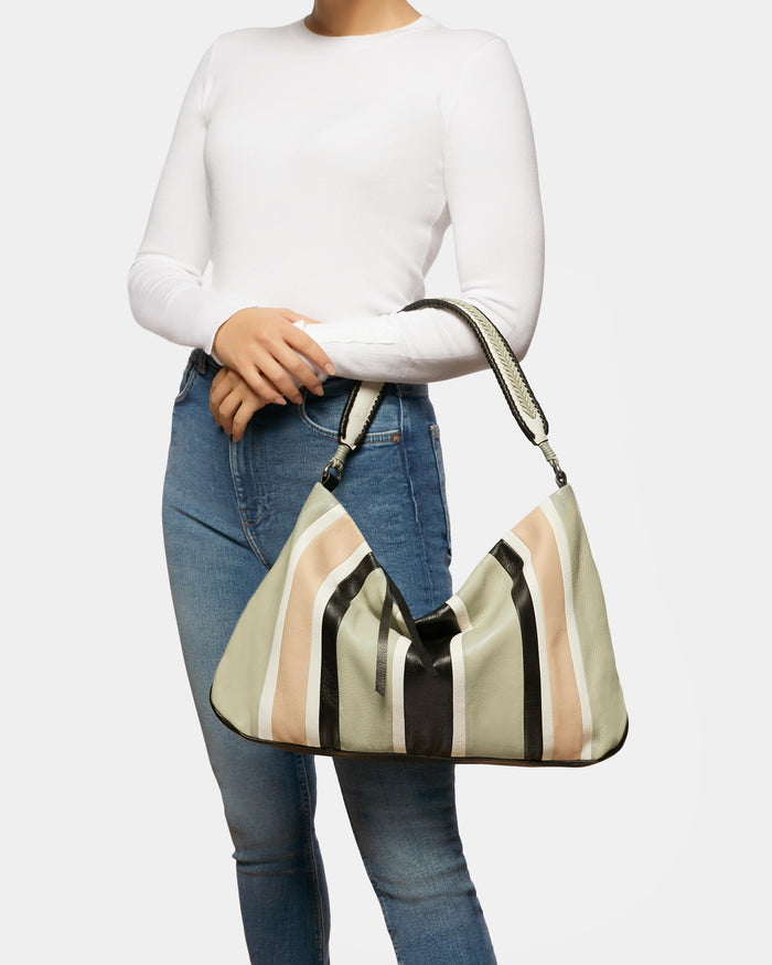 Aimee Kestenberg All For Love Hobo Tea Tree Stripe