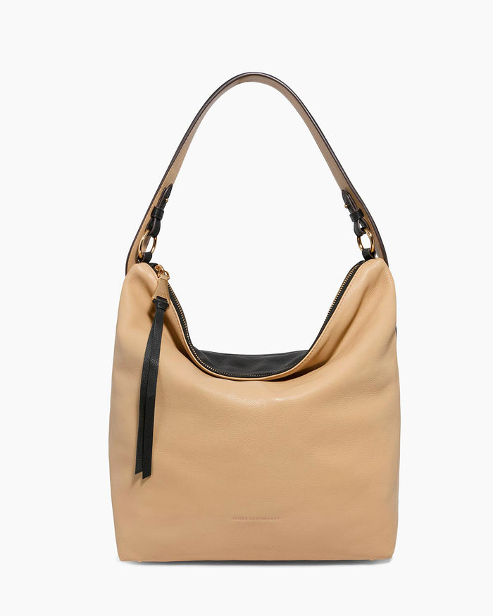 aimee kestenberg Ava Ziptop Hobo Camel with Black