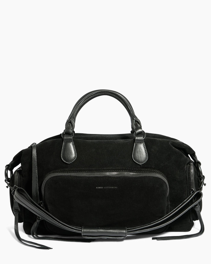 aimee kestenberg Away We Go Duffle Black Suede
