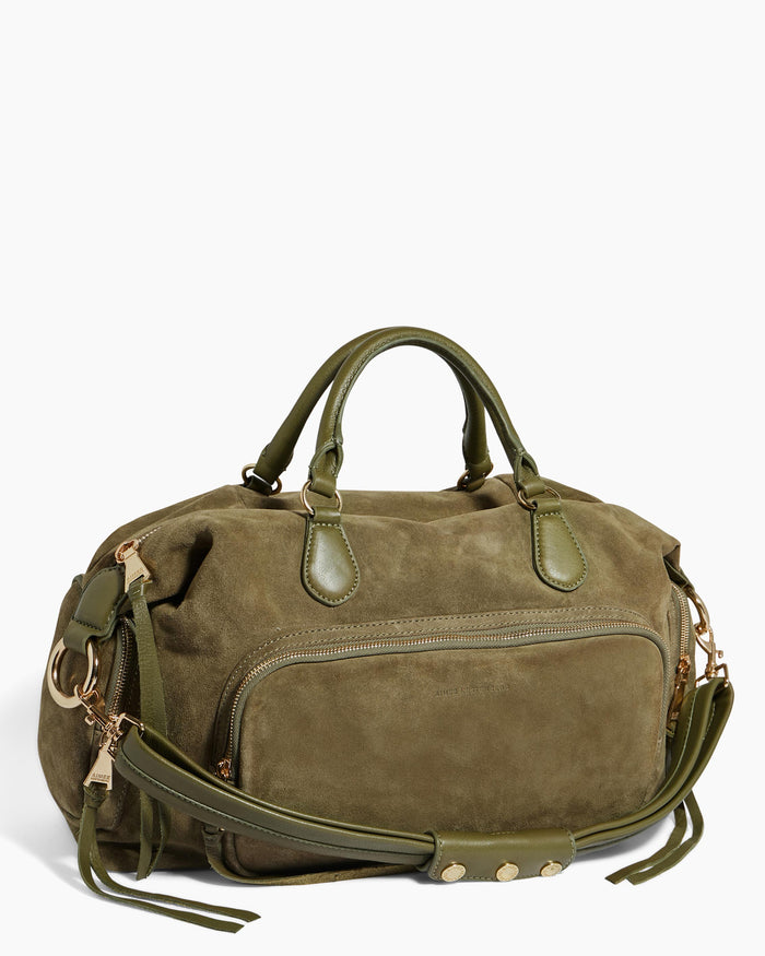 Aimee Kestenberg Away We Go Duffle Kelp Suede