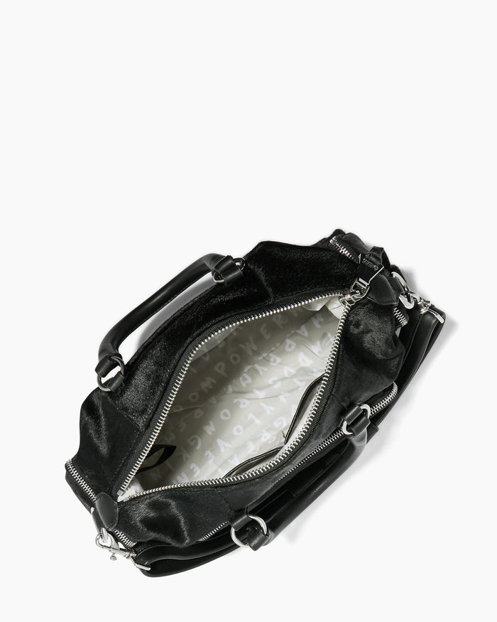 Aimee Kestenberg Away We Go Satchel Black Haircalf