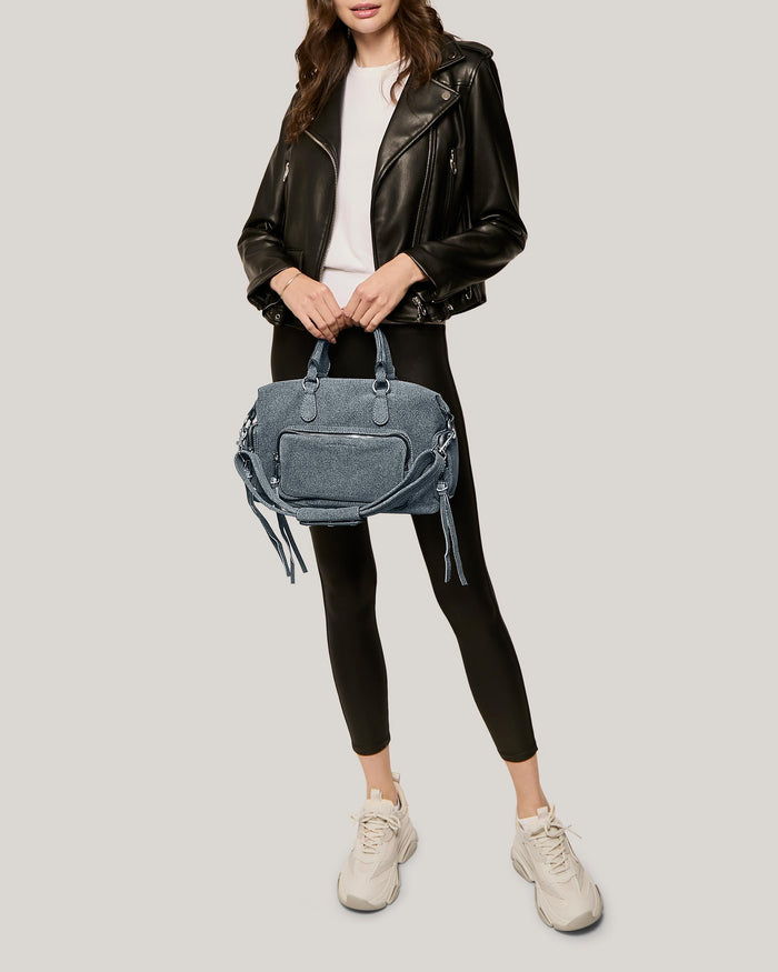 Aimee Kestenberg Away We Go Satchel Dark Denim