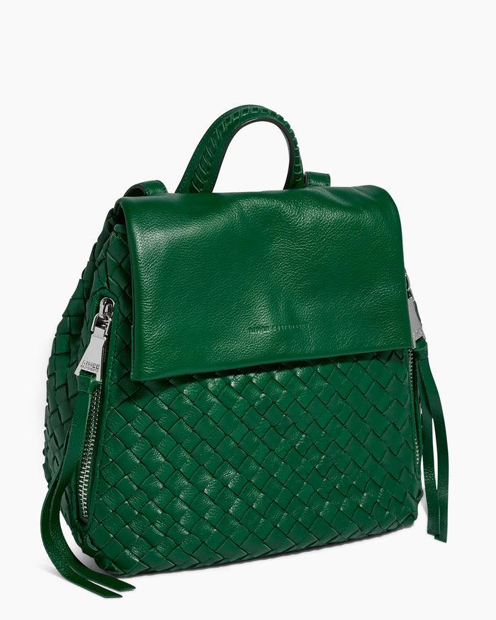 Aimee Kestenberg Bali Backpack Kelly Green Woven