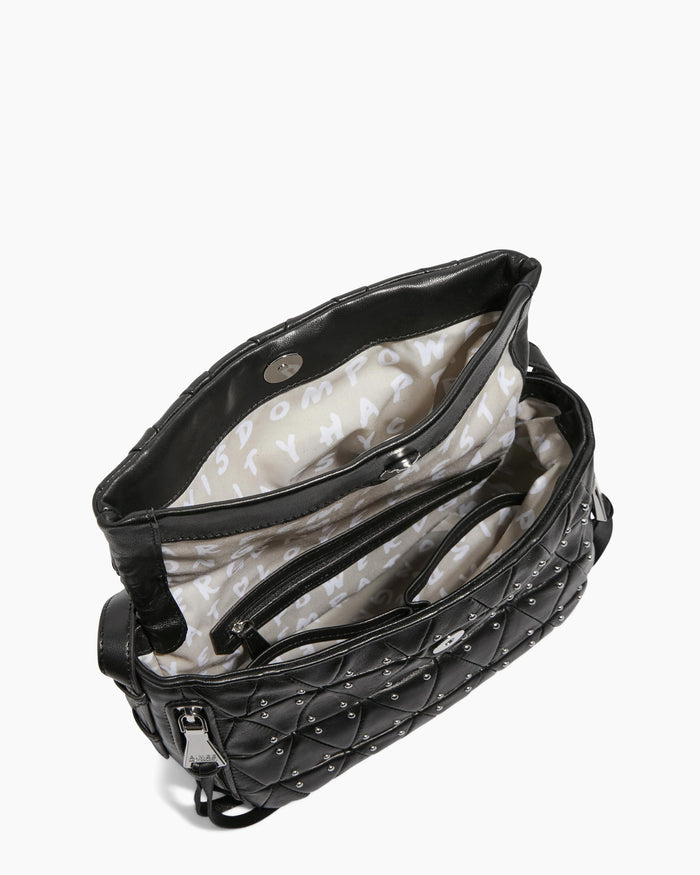 Aimee Kestenberg Bali Crossbody Black Geo Studs