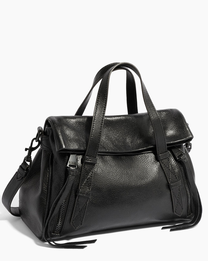 Aimee Kestenberg Bali Double Entry Satchel Black