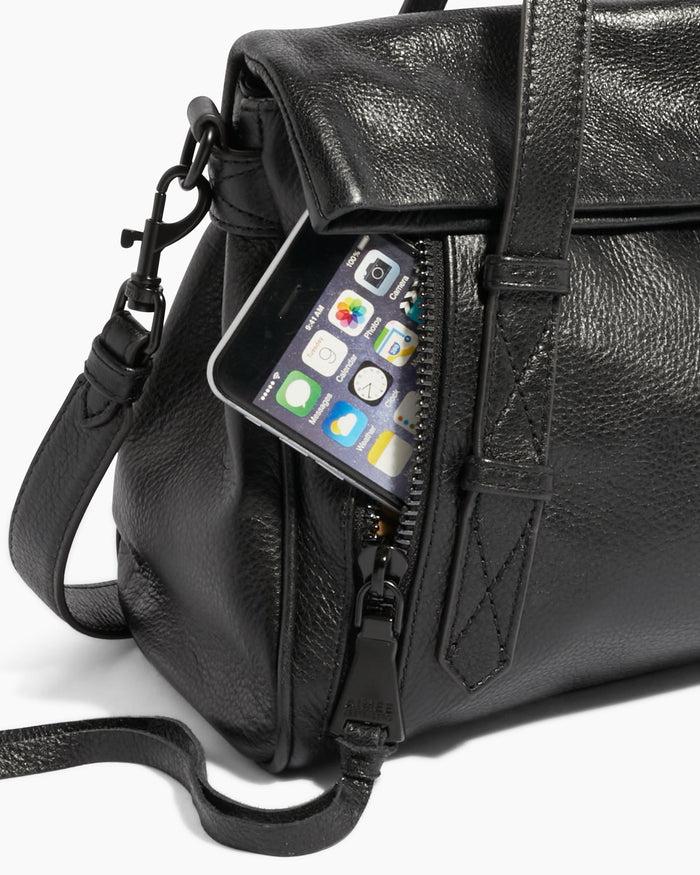 Aimee Kestenberg Bali Double Entry Satchel Black