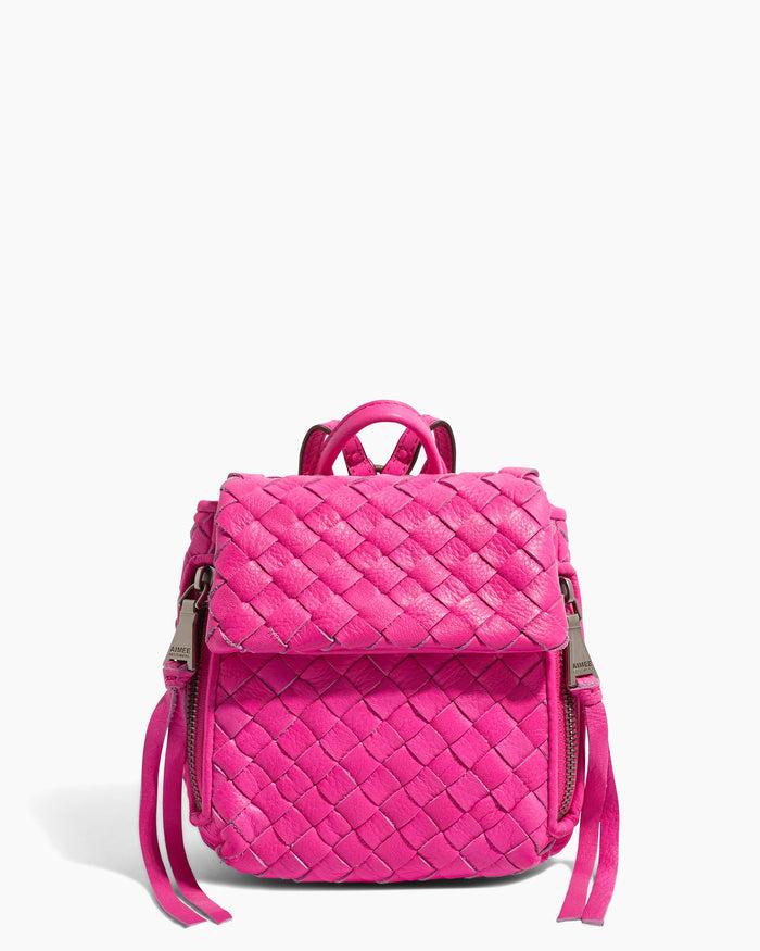aimee kestenberg Bali Mini Backpack Hot Pink Woven
