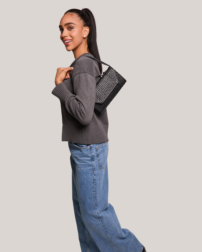 Aimee Kestenberg Chelsea Convertible Clutch Black