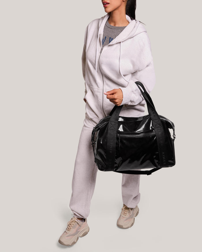 Aimee Kestenberg Dakota Nylon Duffle Black Ripstop