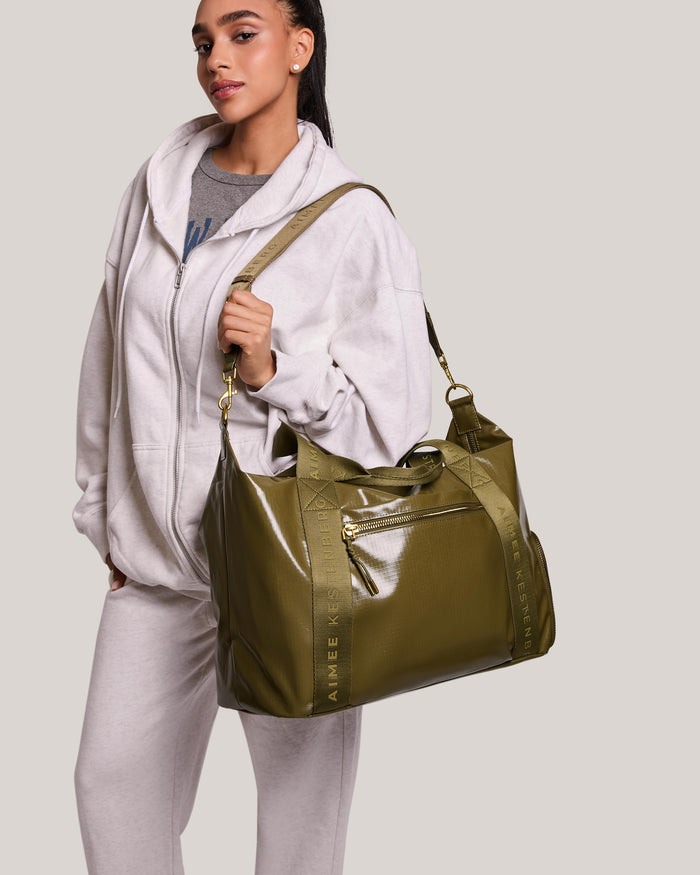 Aimee Kestenberg Dakota Nylon Duffle Sage Ripstop