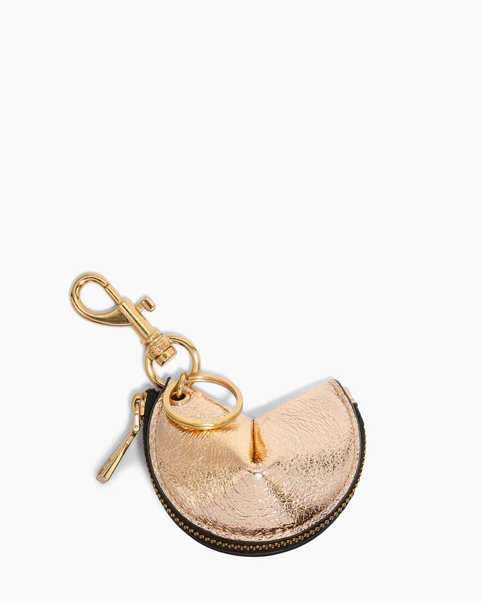 aimee kestenberg Fortune Zip Charm Crinkled Gold