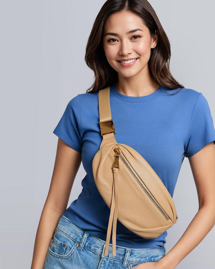 Aimee Kestenberg Milan Bum Bag Camel
