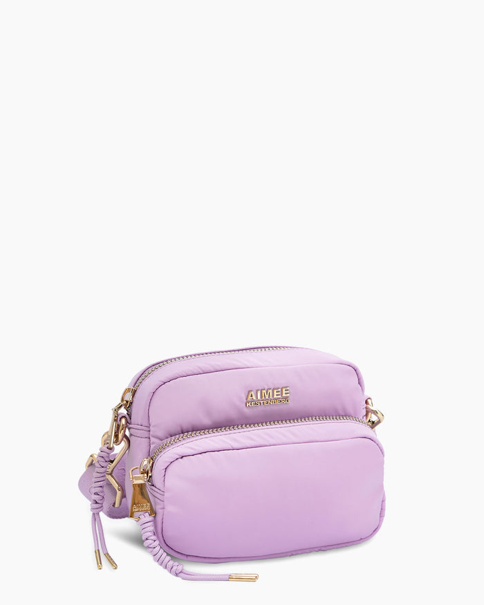 Aimee Kestenberg Nylon Camera Crossbody Lilac