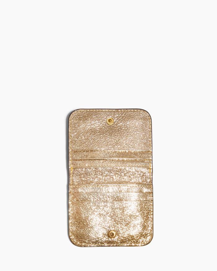 Aimee Kestenberg Pucker Up CC Wallet Crinkled Gold