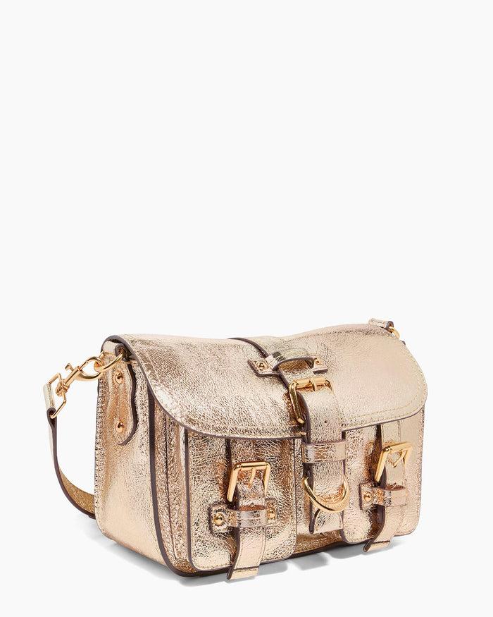 Aimee Kestenberg Saddle-Up Crossbody Crinkled Gold