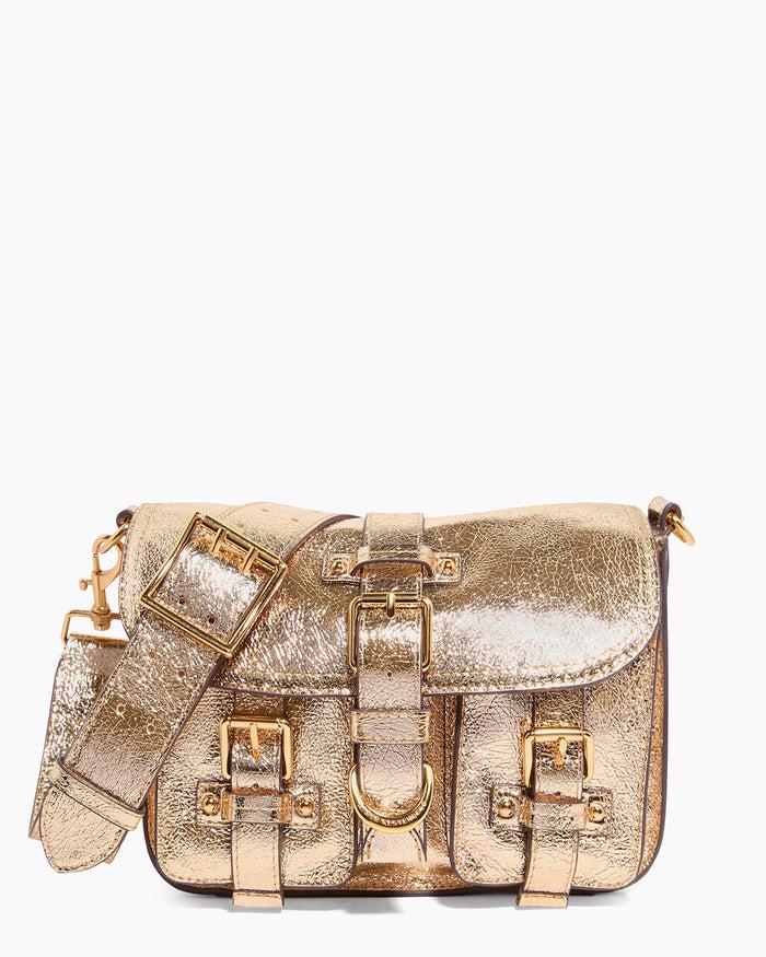 aimee kestenberg Saddle-Up Crossbody Crinkled Gold