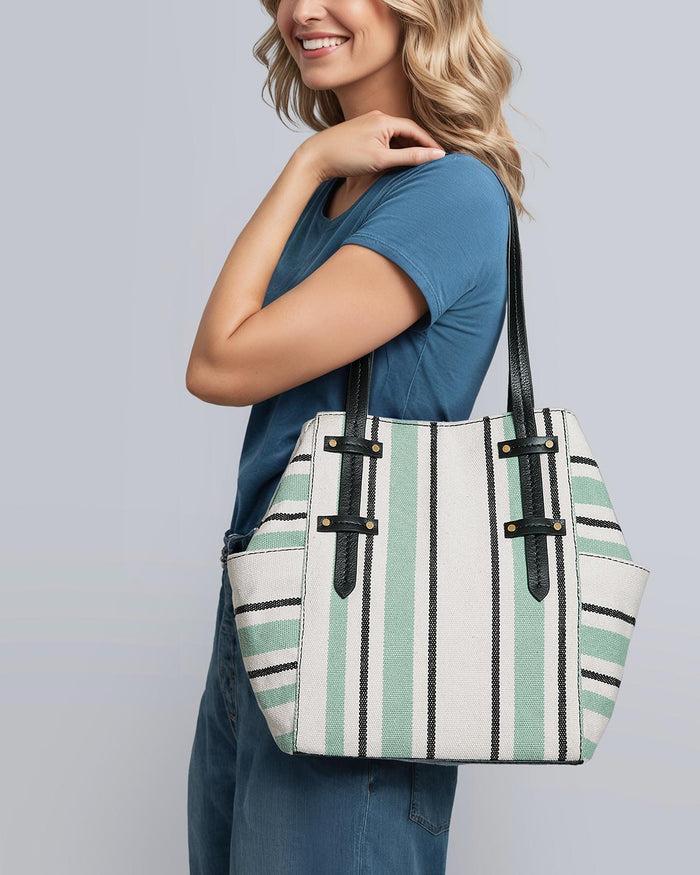 Aimee Kestenberg Sullivan Tote Green Textile