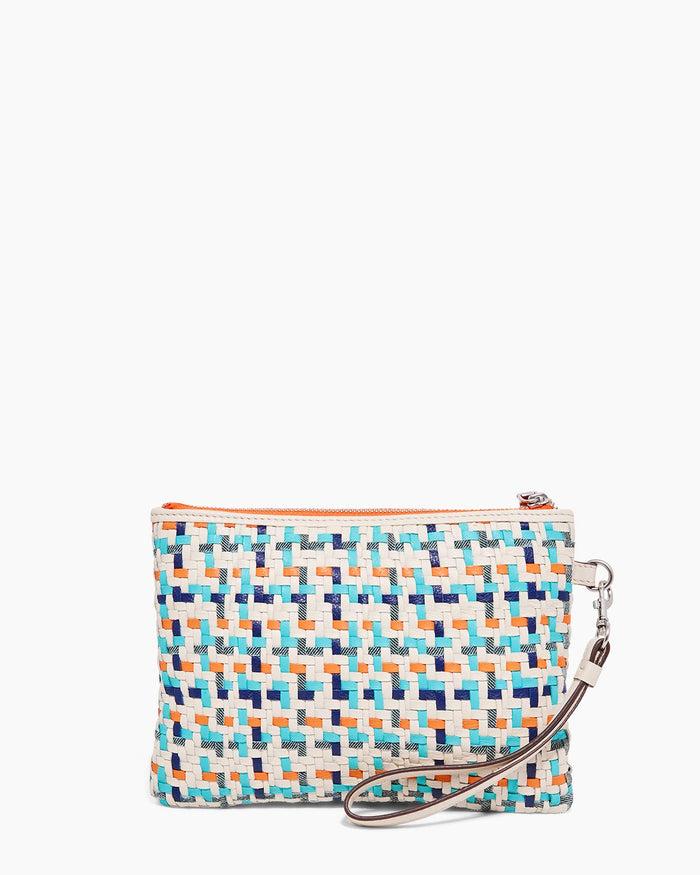 Aimee Kestenberg Woven Wristlet Pouch Multi Woven