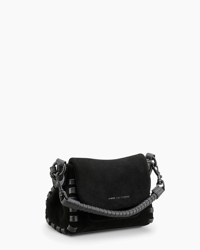 Aimee Kestenberg Zen Mini Crossbody Black Suede