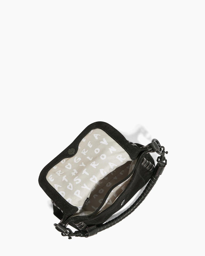 Aimee Kestenberg Zen Mini Crossbody Black Suede