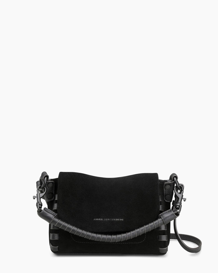 aimee kestenberg Zen Mini Crossbody Black Suede