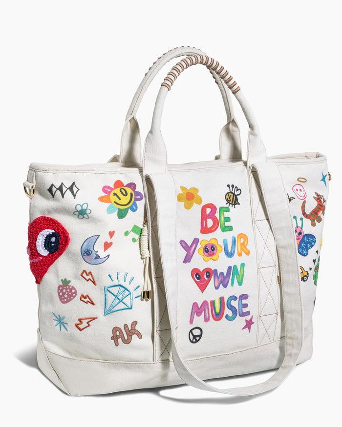 Aimee Kestenberg AK X ISCREAMCOLOUR Be Your Own Muse Tote Multi
