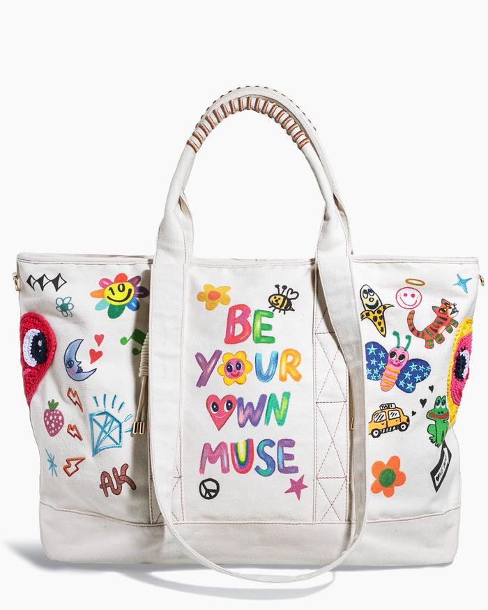 aimee kestenberg AK x ISCREAMCOLOUR Be Your Own Muse Tote Multi