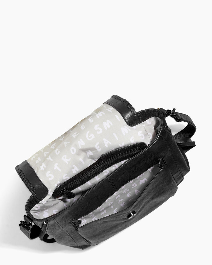 Aimee Kestenberg All For Love Convertible Backpack Black With Black