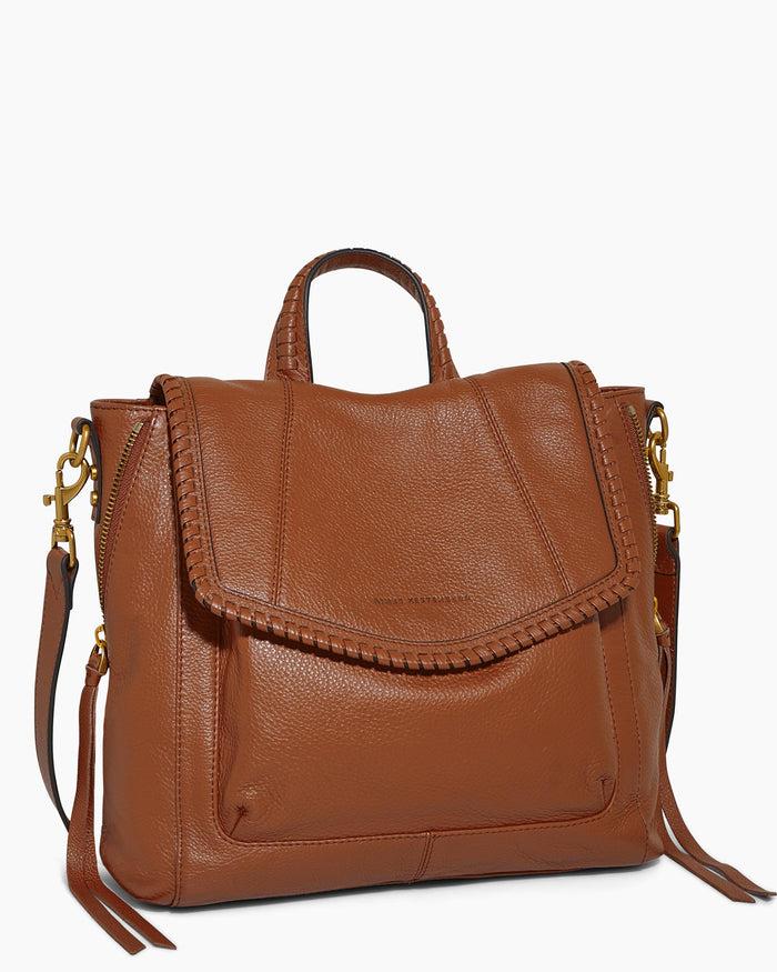Aimee Kestenberg All For Love Convertible Backpack Chestnut With 14k Yellow Gold