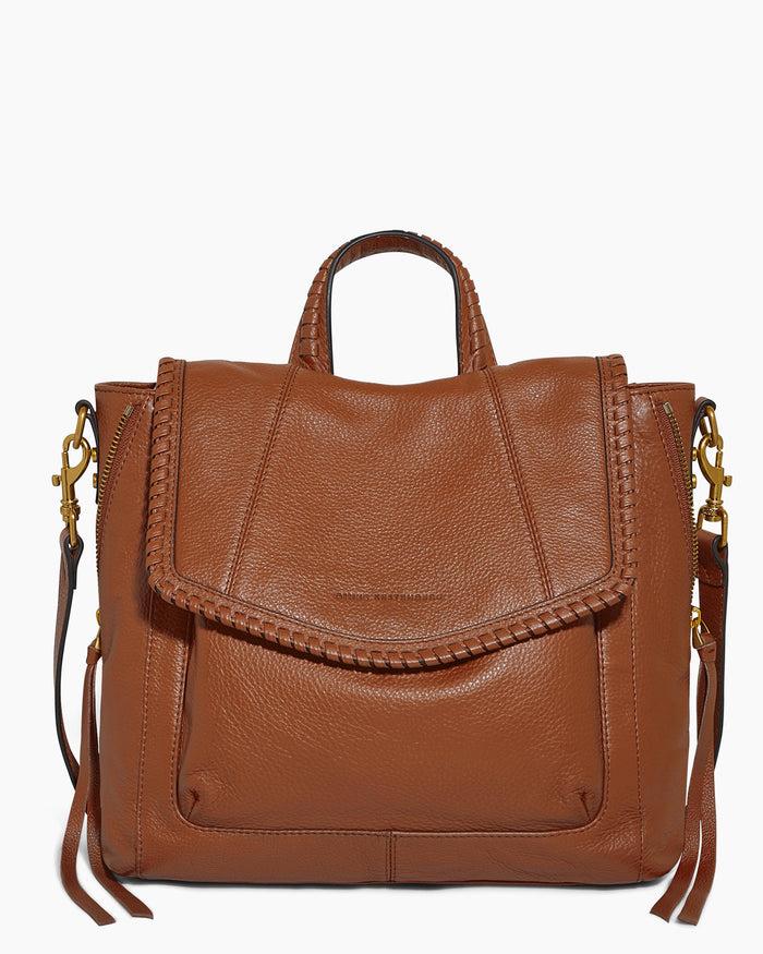 aimee kestenberg All For Love Convertible Backpack Chestnut with 14k Yellow Gold